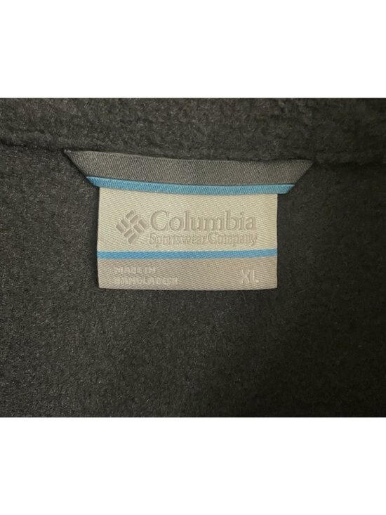 Columbia Men's XL Steens Mountain Full Zip Fleece Jacket Charcoal / Black - Picture 10 of 14